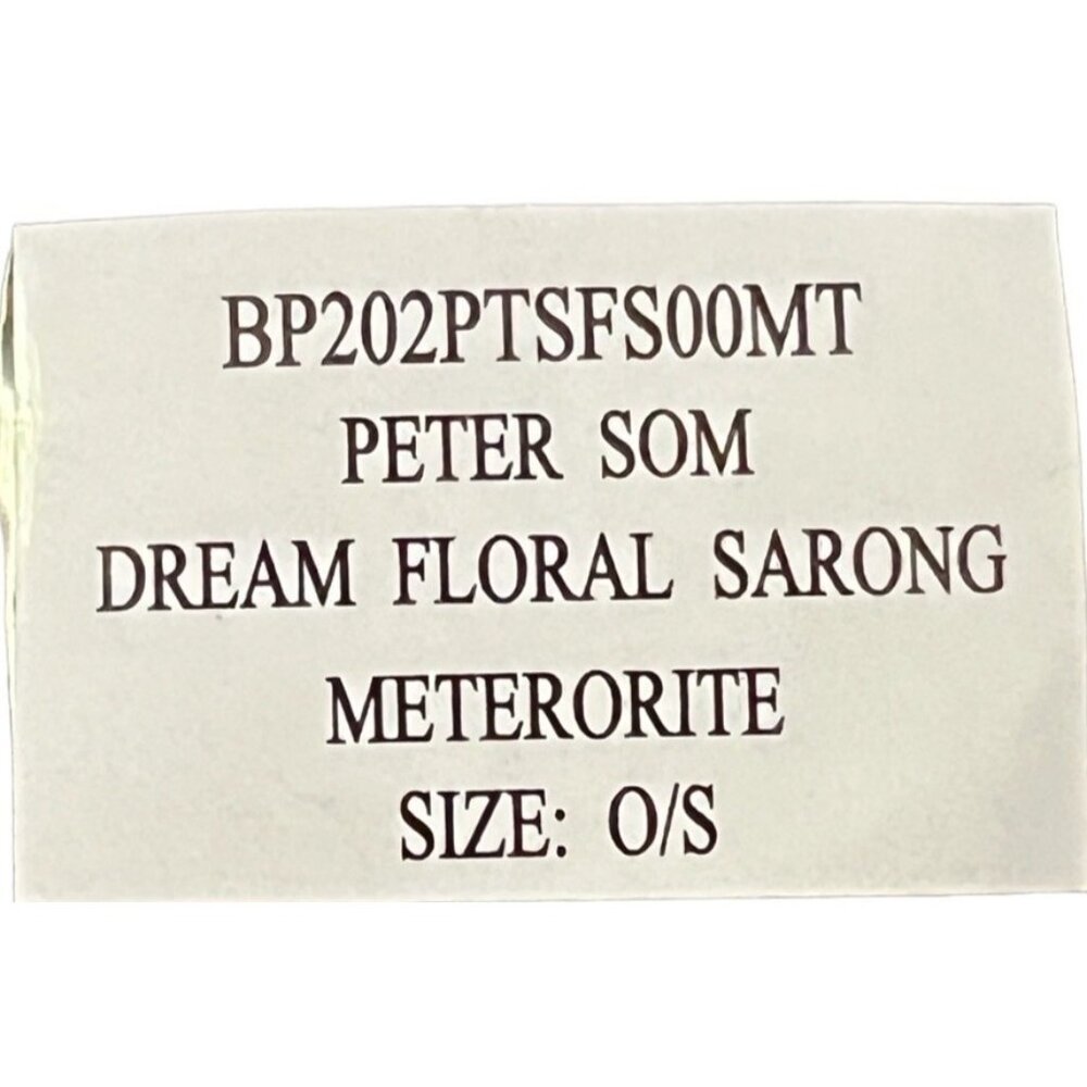 Peter Som Dream Floral Sarong Meteorite Coverup Dress Convertible Summer Beach D - Picture 8 of 15